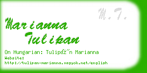 marianna tulipan business card